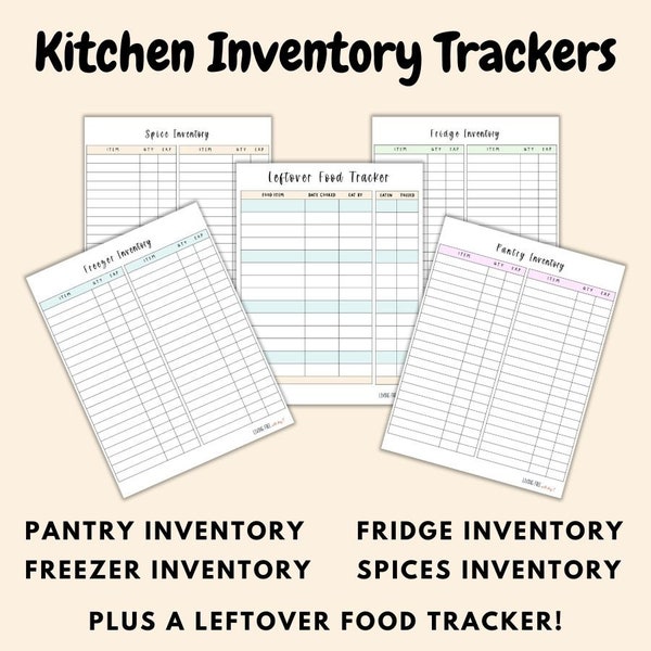 Kitchen Inventory Tracker Printables