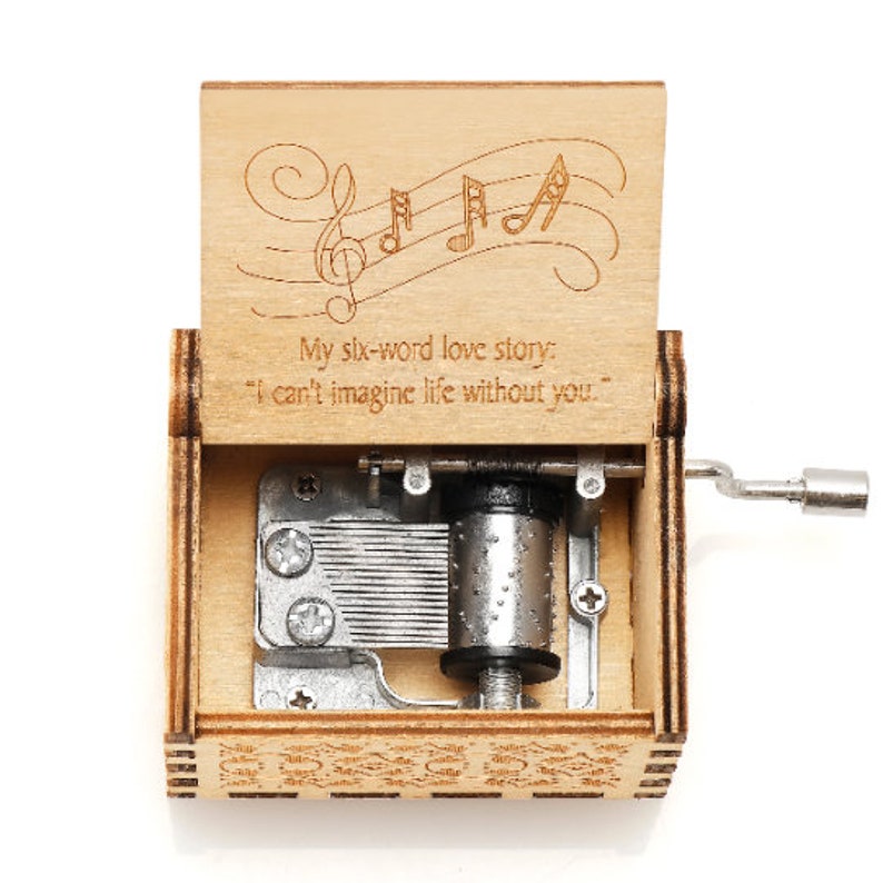 Music Box Love Gift, Gifts for Her, Gift for Couples, Engraved Vintage