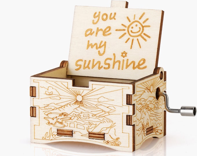 Personalised Wooden Lightup Music Box Christmas Decor LED Etsy