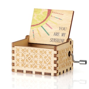 Mother To Daughter Gift, You Are My Sunshine Music Box Cute - Bedside Table Gift, Love/Engagement Gift - I Love You Boxes Gifts For Her, Him