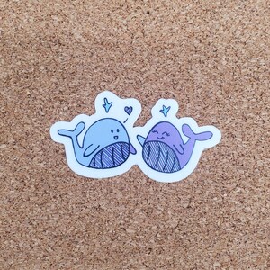 Love Whales Sticker