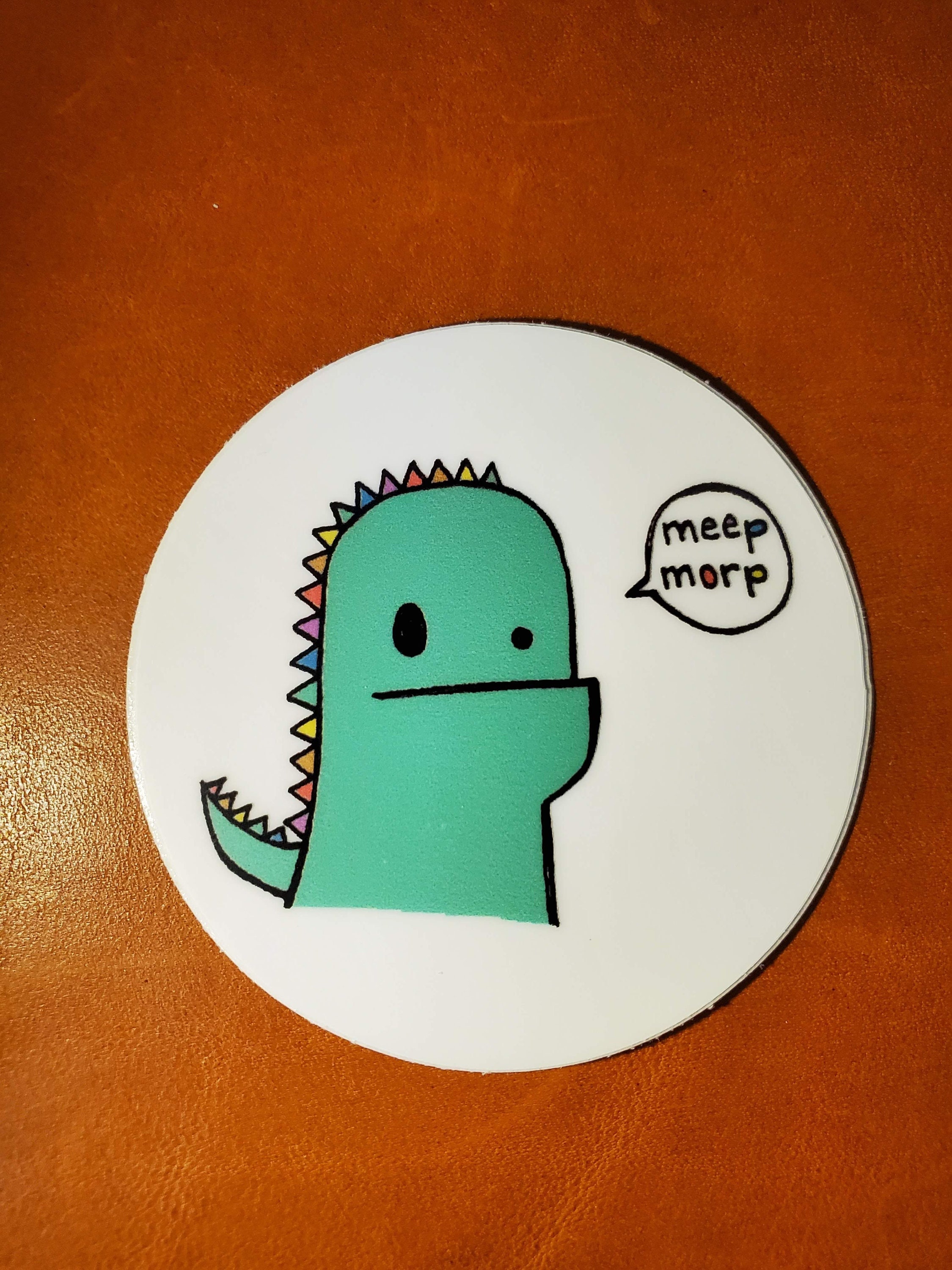 Meep Morp Dinosaur Sticker