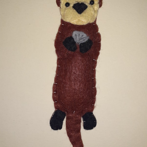 Handmade Felt Sea Otter Hanging Decoration (Made to Order)