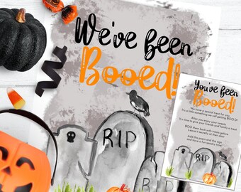 You been Booed Halloween printable - digital halloween game