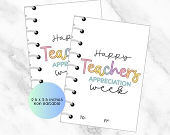 Happy Teachers Appreciation Week-tag, Teachers Appreciation Week, PTO-tag, lerarentag, digitale download