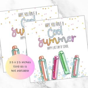 Letzter Schultag, Geschenkanhänger Sommer, Geschenkanhänger zum Schulende, Geschenkanhänger Eiscreme, Geschenkanhänger Lehrer, Have a cool Sommer Geschenkanhänger