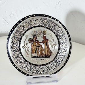 Egyptian decorative wall hanging brass plate Egyptian decorative pharaonic scene