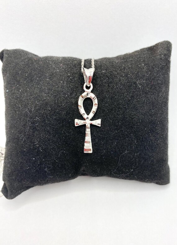 Ciondolo Ankh In Argento Sterling 925 – Simbolo Egizio Della Vita, Gioiello Artigianale - Foto 2