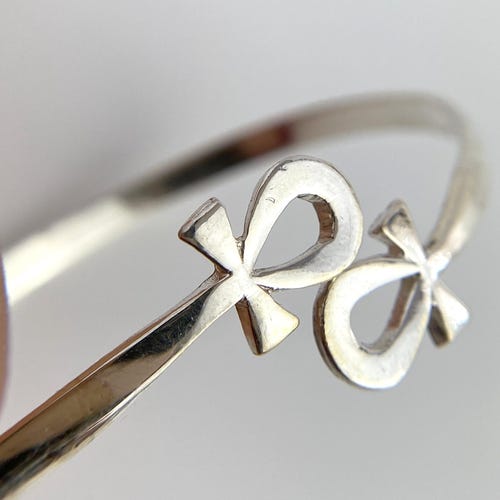 Collana con ciondolo Ankh in argento sterling 925 fatto a mano, con falco, uccello, croce egizia, chiave della vita, amuleto, gioielli in argento, accessori, regalo di VINTZ - Italia