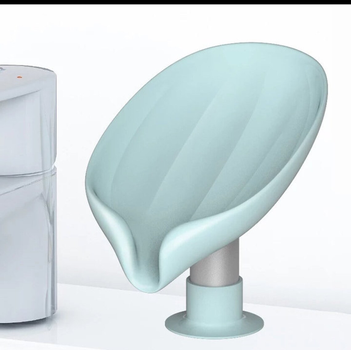 LeafShaped Soap Dish Perforated Free Standing Suction Cup Etsy