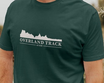 Overland Track Unisex T-Shirt, Tasmanische Wildnis, australisches Outback, mehrtägige Wanderung, Bergweg
