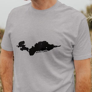 Moraine Lake Map Shirt, Banff, Alberta, Canada Souvenir, Lake Louise, Parco Nazionale