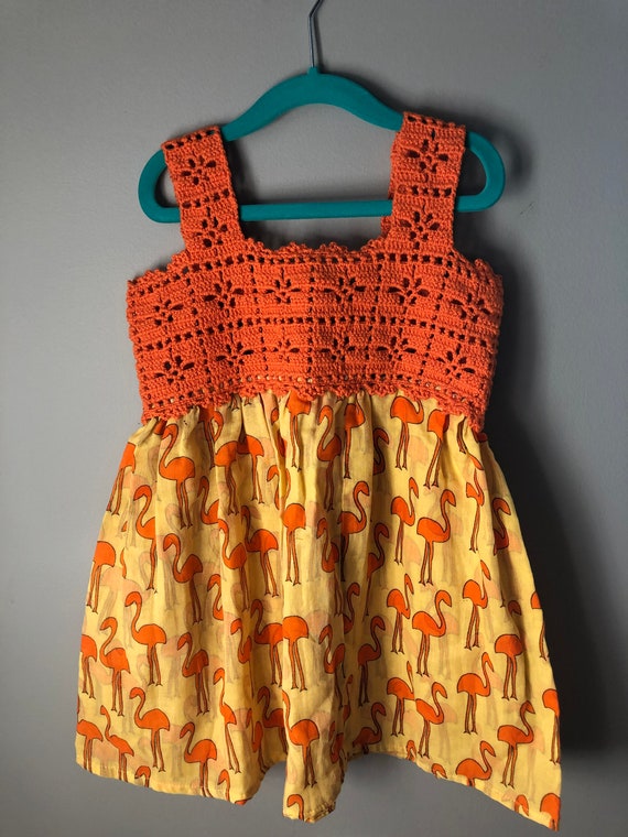 orange and yellow dress