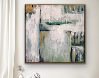 large Modern painting Wall Art Textured Painting Original Painting on Canvas Modern Wall  Art Abstract Painting By New York Fine Art,Garden1