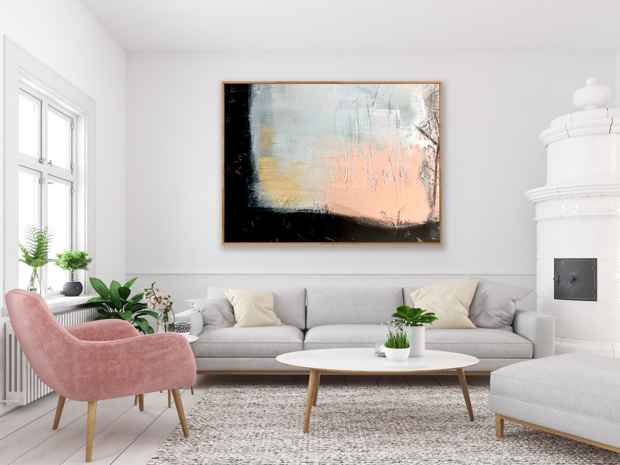 Large Modern Painting Wall Art Textured Painting Original Oil - Etsy