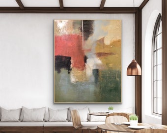 Abstract Painting Original Large oil Acrylic Canvas Wall Art, Original Modern Painting on Canvas, New York Fine Art painting / The Fall