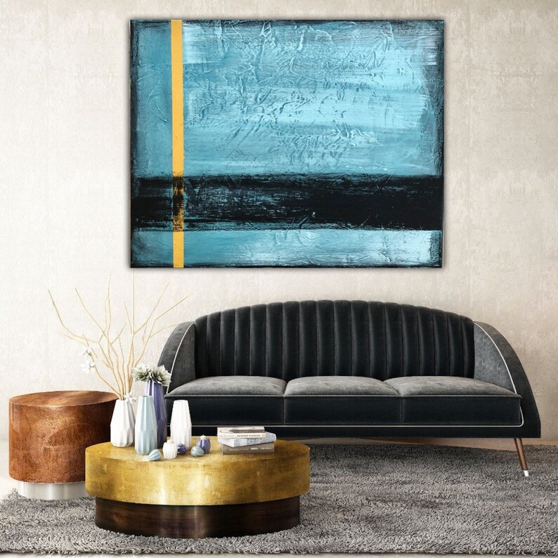 Abstract Painting Original Large Oil Acrylic Canvas Wall Art Etsy