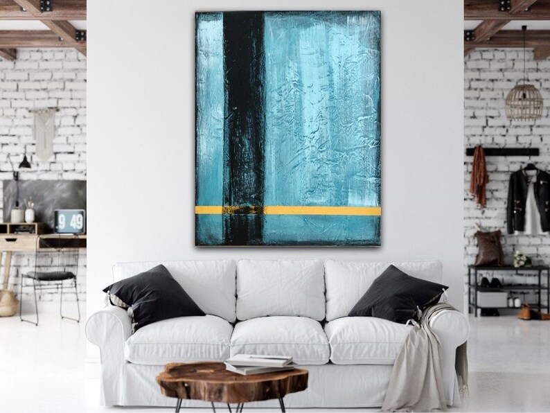Abstract Painting Original Large Oil Acrylic Canvas Wall Art Etsy