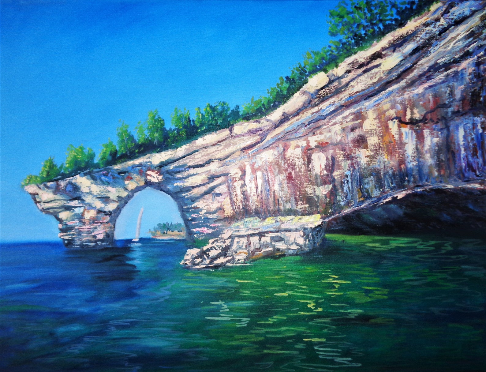 Michigan Painting Original Art Michigan Landscape Oil Painting Etsy