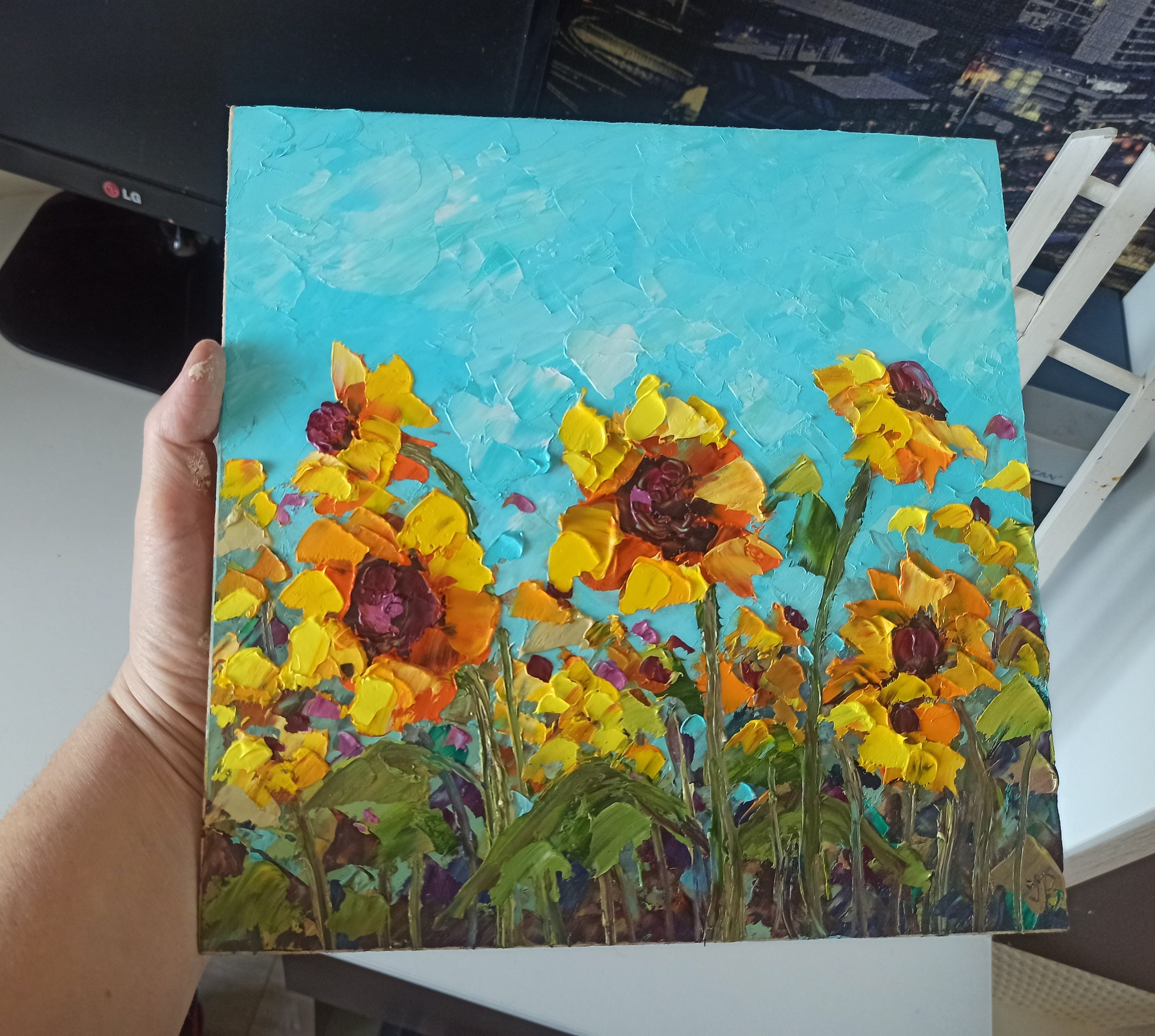 Yahoo!オークション - 油絵 安食慎太郎 厚塗り 厚塗り油彩画門司港作者