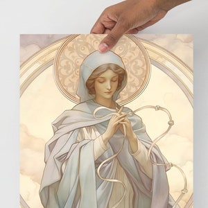 Vintage style Our Lady Undoer of Knots Print