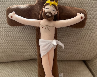 NEW Crucifix plush Jesus doll
