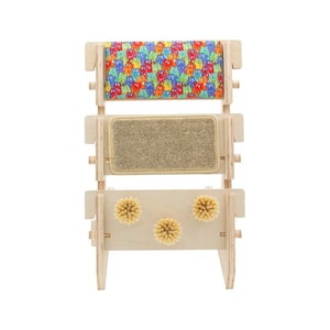 Tiragraffi per gatti ScratchLadder® Ultimate: cuscino, tappeto beige, toelettatura