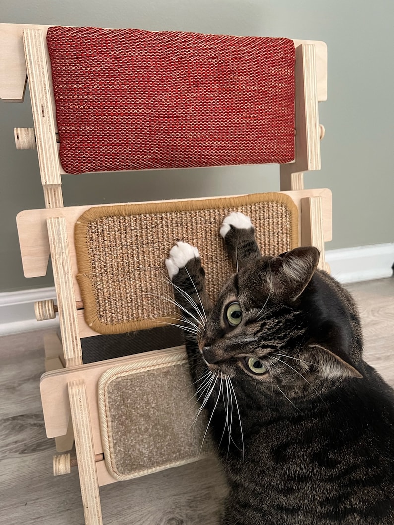Scratchladder® Ultimate Cat Scratcher Red Velvet Catnip Etsy