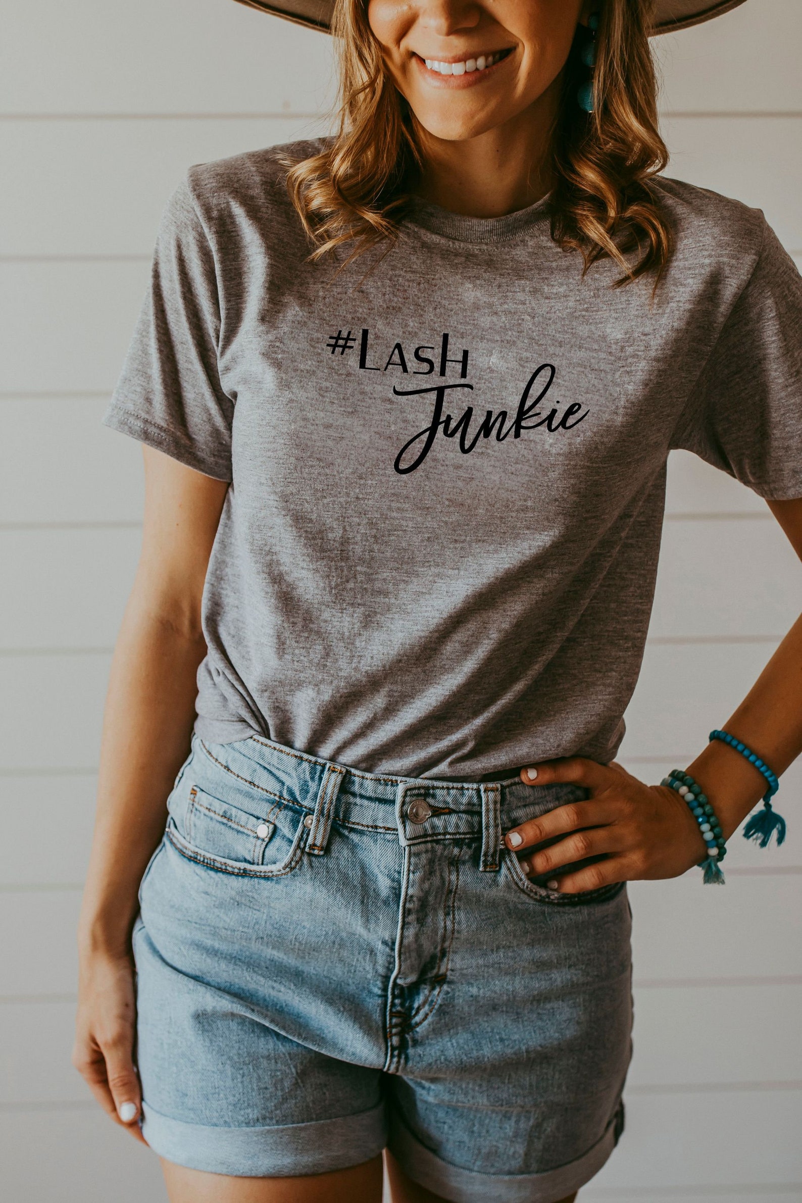 Lash Junkie Shirt Hairstylist T-shirt Graphic Tee Salon | Etsy