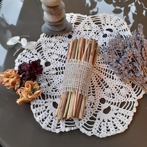 55 steli di achillea essiccati da viaggio i Ching Yi Jing Oracle Achillea 6 pollici 15 cm Prodotto naturale dal mio giardino Naturale