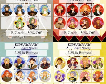 ファイアーエムブレム 聖戦の系譜とトラキア776 - ボタン＆ステッカー