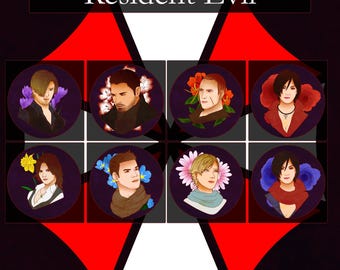 LAST STOCK B Grade Resident Evil 6 Buttons