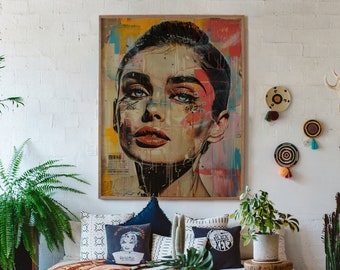 70s Retro Pop Art Poster: Vintage Hippie Home Decor