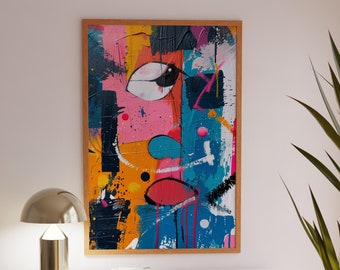 Pink Disco Ball Art Print: Modern Retro Wall Decor