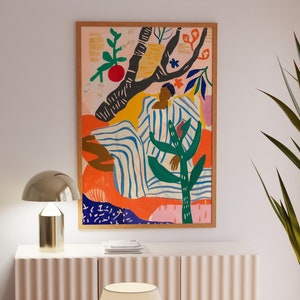 Botanische Illustration: Farbenfrohes Portrait (Digitaler Download)