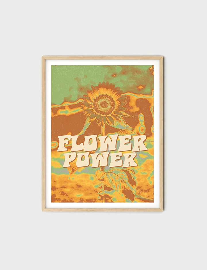 70s Vintage Poster Flower Power 70s Home Decor 70s Retro - Etsy