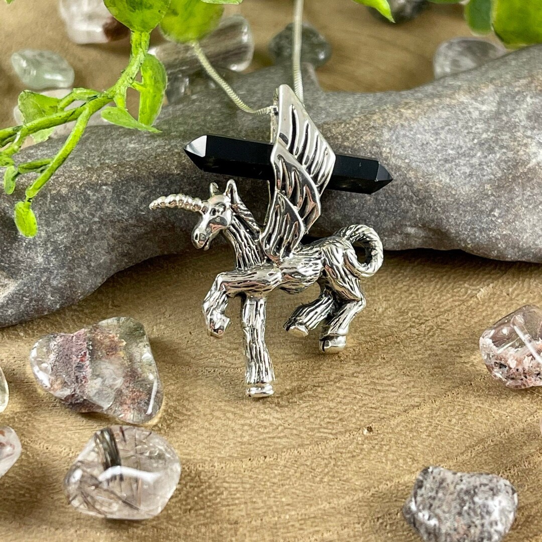 Pegasus Swirls Silver Necklet