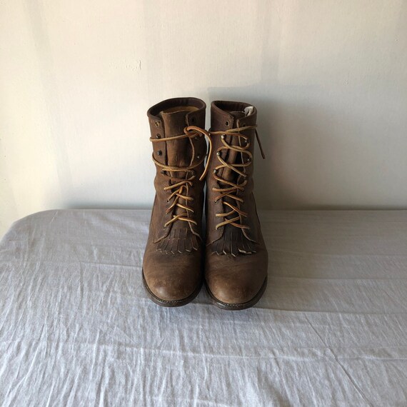 justin flat sole boots