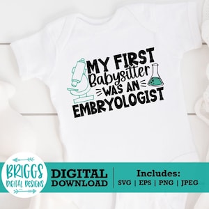 FIV SVG / SOP svg, embriólogo svg, infertilidad svg, FIV bebé onesie, FIV bebé svg, arco iris bebé svg, día de transferencia svg, Bebé Onesie Svg
