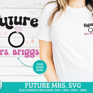Zukünftige Frau personalisierte SVG | Braut zu sein svg | Retro Junggesellinen SVG, Braut Png, verlobte Ära svg, Junggesellenparty svg, Brautparty svg