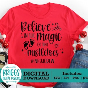 Tiny Mistletoes SVG | Nicu Nurse svg, Nicu Crew SVG Nurse Christmas SVG, nurse life svg, nurse shirt svg, nursing svg