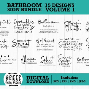 Bad Schild SVG Bundle, Bauernhaus Bad svg, Bauernhaus Schild Bündel SVG, Schild SVG Bundle, Bauernhaus SVG Bundle, Bauernhaus Schild SVG