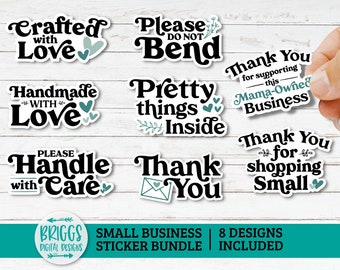 Small Business Sticker Bundle | Thank You Packaging (Digital Download)