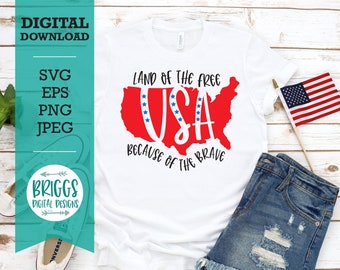 USA Patriotic SVG, 4th of July, Independence Day (Digital Download)
