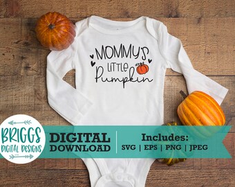 Mommy's Little Pumpkin SVG, kids halloween svg, fall svg designs, pumpkin patch svg, fall shirt svg, autumn svg