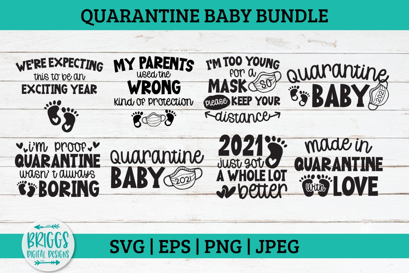 Download Quarantine SVG bundle social distancing SVG Pregnancy | Etsy