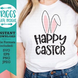 Joyeuses Pâques SVG | Bunny Ears SVG, Easter Bunny SVG, Easter svg files for cricut, easter shirt svg, easter bunny face svg, spring svg