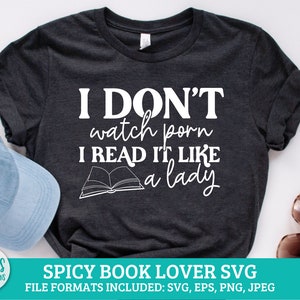 Lisez comme une dame | Livre épicé SVG, booktok svg, bookish svg, lecture svg, cochonnerie svg, dark romance svg, bookish png, livres épicés svg