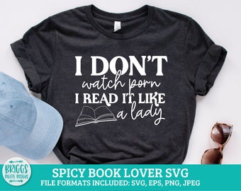 Read like a Lady | Spicy Book SVG, booktok svg, bookish svg, reading svg, smut svg, dark romance svg, bookish png, spicy books svg
