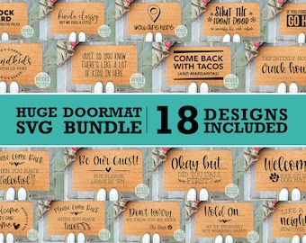 Funny Doormat SVG Bundle | DIY Farmhouse Sign (Digital Download)